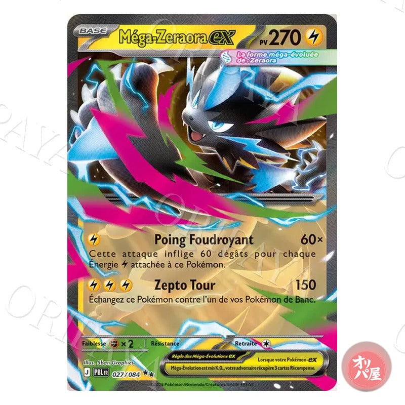 Méga-Zeraora-ex 027/084 Nuit Noire PBL